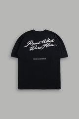 Roses While We're Here "Premium" Oversized Tee in Black