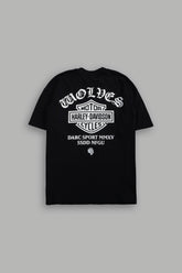 Harley-Davidson Wolves "Premium" Oversized Tee in Black