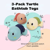 TibaToes™ 3-Pack Turtle Bathtub Toys