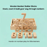 TibaToes™ NumberNest Wooden Counting Blocks