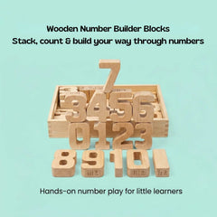 TibaToes™ NumberNest Wooden Counting Blocks