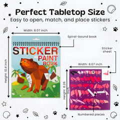 TibaToes™ StickerPaint Number Art Book