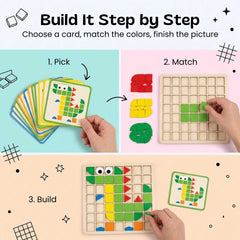 TibaToes™ MosaicMind Pattern Puzzle Board