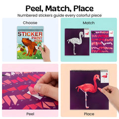 TibaToes™ StickerPaint Number Art Book