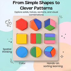 TibaToes™ Montessori Wooden Shape Puzzle