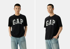 GAP Classic Cotton Contrast Tee Black