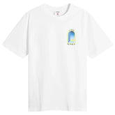 Casablanca White & Lime Arches Short Sleeve T‑Shirt