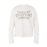 THEWET 2026 American Street Letter Printed Logo Curved Knife Camouflage Long Sleeve Daily Casual Interior Long Tee