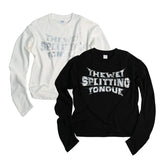 THEWET 2026 American Street Letter Hot Silver Logo Curved Knife Long Sleeve Daily Casual Interior Long Tee
