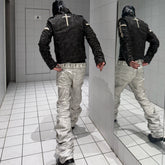 ROLLING MONEY Washed Grey Jeans