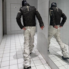 ROLLING MONEY Washed Grey Jeans