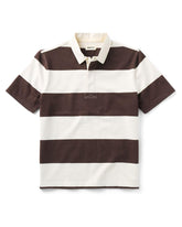 The Short Sleeve Rugby Shirt in Port Stripe