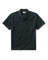 The Conrad Shirt in Navy Pigeon Foulard Pincord
