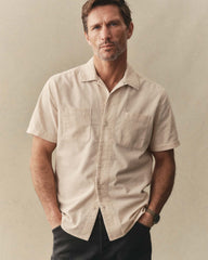 The Conrad Shirt in Heather Oat Pincord