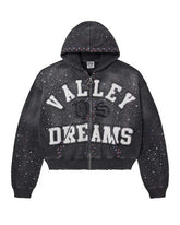 Vale Forever Classico Zip Up Hoodie Black