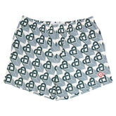 CASABLANCA HEART MONOGRAM PRINTED SWIM SHORTS Printed Swim Shorts Green