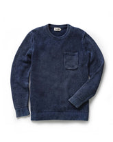 The Crawford Crew Sweater in Washed Indigo
