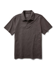 The Cotton Hemp Polo in Asphalt Pique