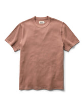 The Organic Cotton Short Sleeve Crew in Faded Brick Waffle