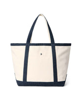 The Schooner Tote in Seeded Natural Chipped Canvas