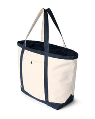 The Schooner Tote in Seeded Natural Chipped Canvas