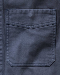 The Station Jacket in Petrol Blue Broken Twill