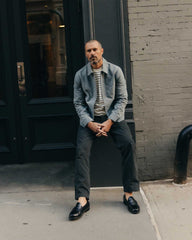 The Straight Foundation Pant in Organic Faded Black