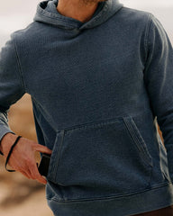 The Sunset Hoodie in Washed Indigo Terry