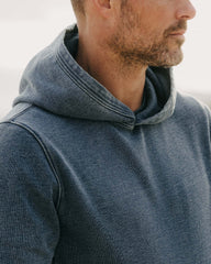 The Sunset Hoodie in Washed Indigo Terry