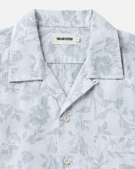 The Hawthorne Shirt in Sky Blue Floral Jacquard