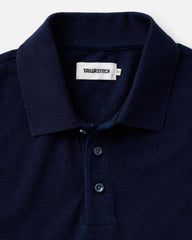 The Pacific Polo in Rinsed Indigo Pique