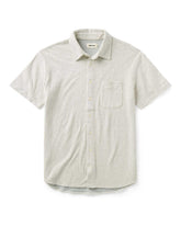 The Short Sleeve California in Heather Oat Double Knit