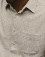 The Short Sleeve California in Heather Oat Double Knit