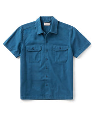 The Short Sleeve Mechanic Shirt in Atlantic Ripstop