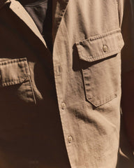 The Short Sleeve Mechanic Shirt in Khaki Ripstop