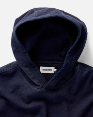 The Sunset Hoodie in Rinsed Indigo Terry