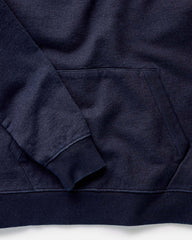 The Sunset Hoodie in Rinsed Indigo Terry