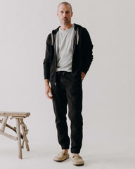 The Apres Pant in Black Indigo Sashiko