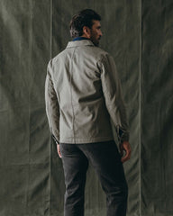 The Ojai Jacket in Organic Smoked Olive Foundation Twill