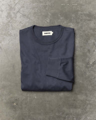 The Organic Cotton Long Sleeve Tee in Navy
