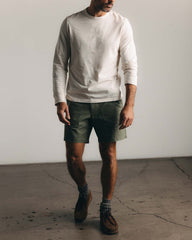 The Organic Cotton Long Sleeve Tee in Vintage White