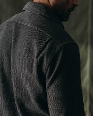 The Utility Shirt in Charcoal Sashiko