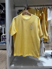 Gap Unisex Logo Print Loose Fit T-Shirt, Yellow