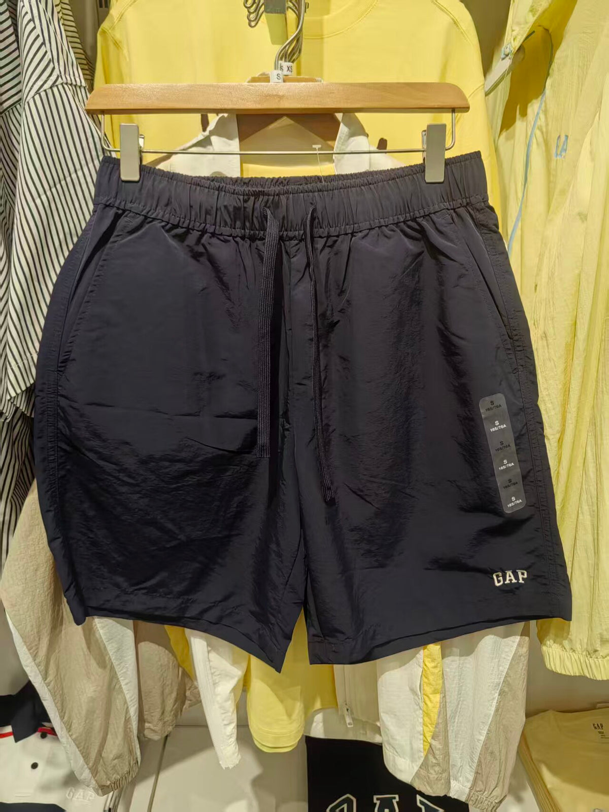 GAP Men's Comfort Straight Leg Casual Shorts (Navy Blue)