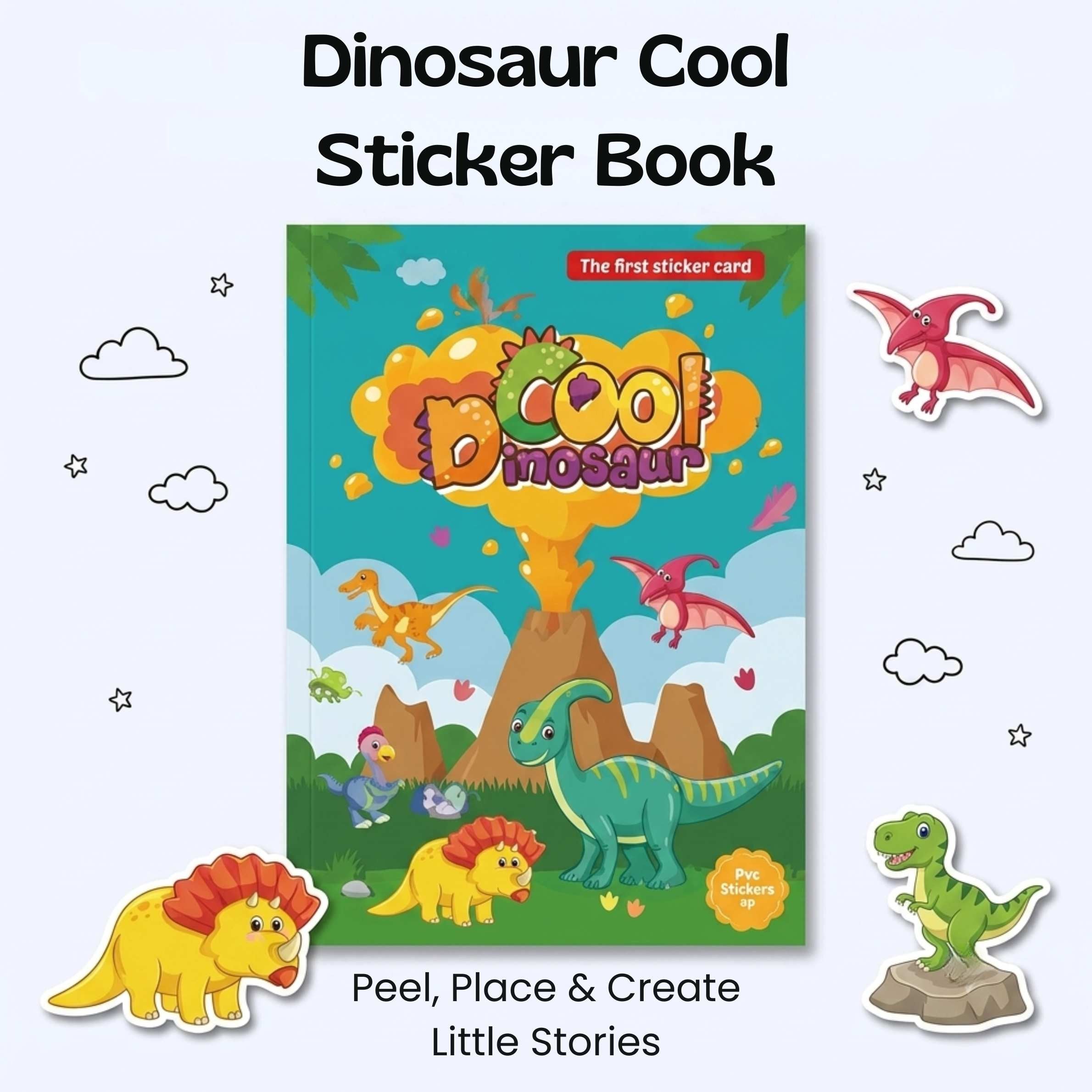 TibaToes™ MiniScene Reusable Sticker Book