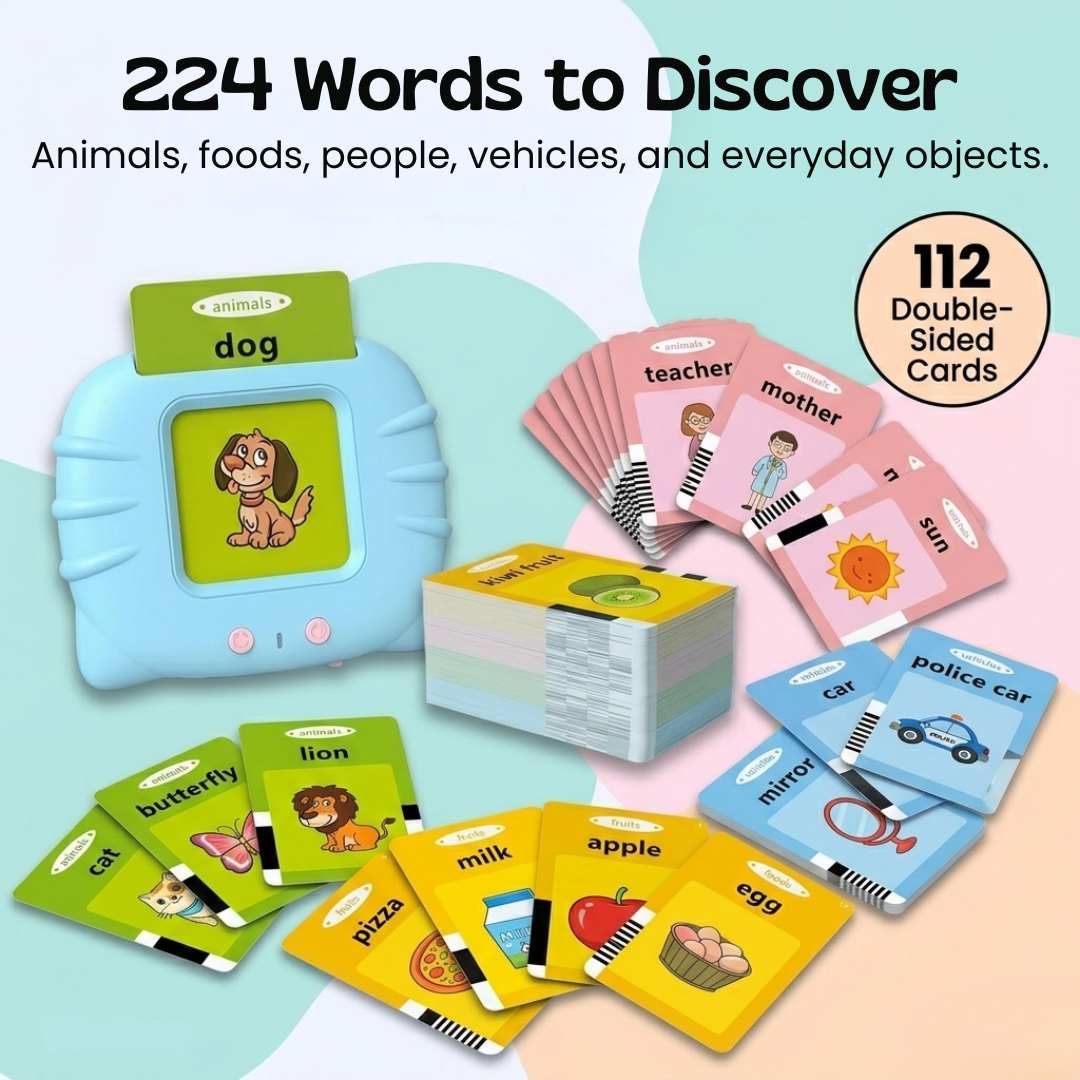 TibaToes™ Montessori Talking Flashcards