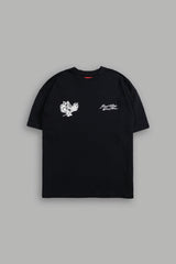 Roses While We're Here "Premium" Oversized Tee in Black