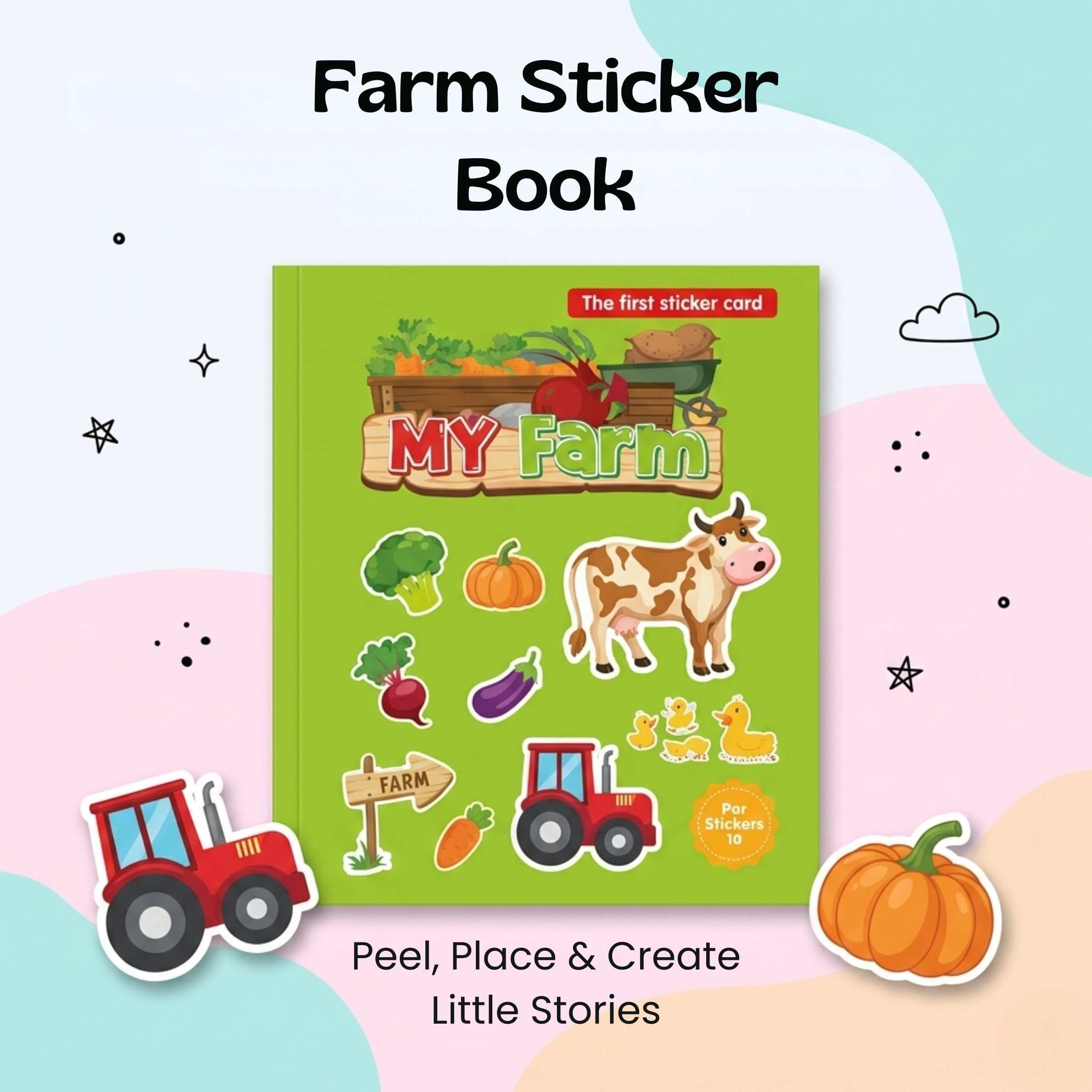 TibaToes™ MiniScene Reusable Sticker Book