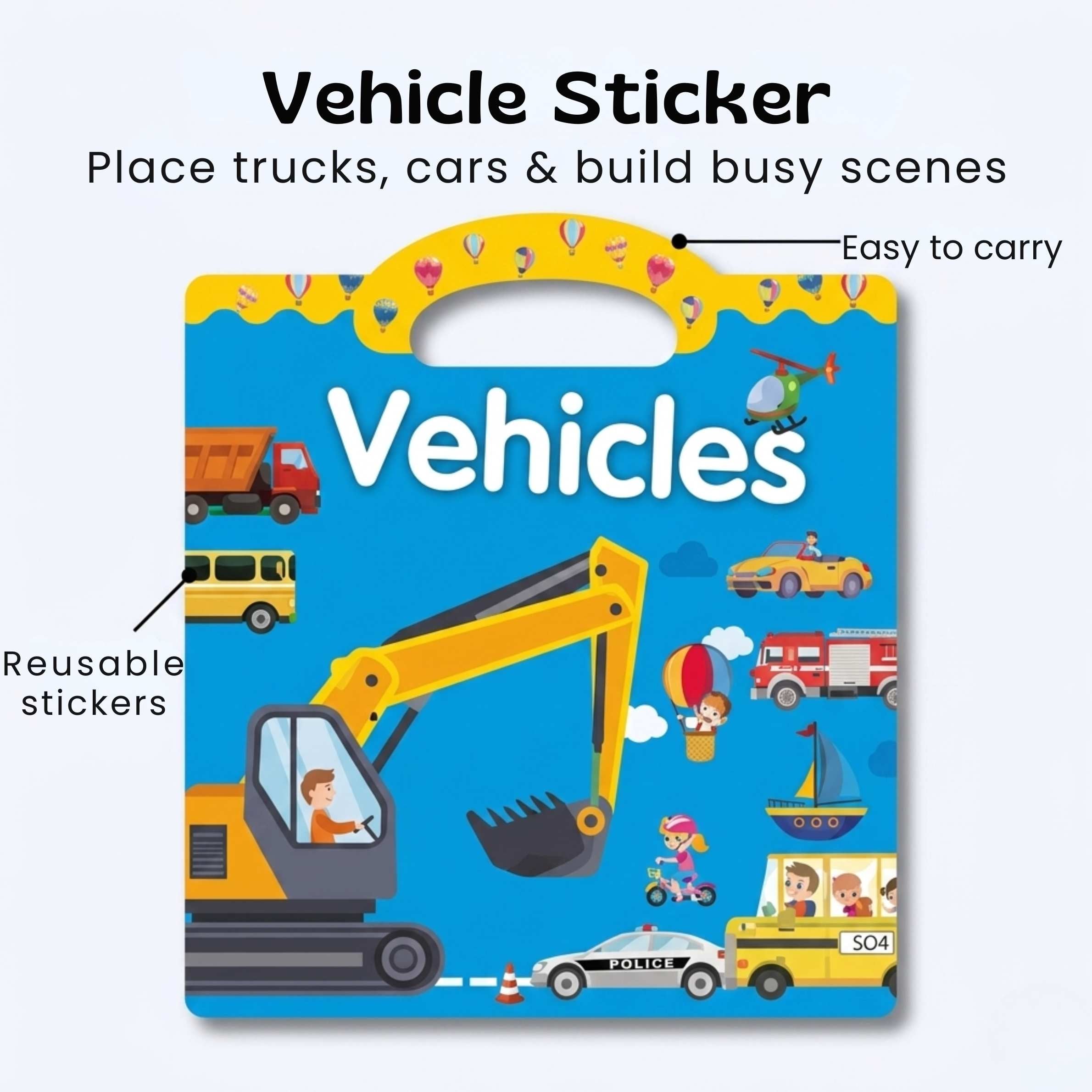 TibaToes™ CarryScene Reusable Sticker Book
