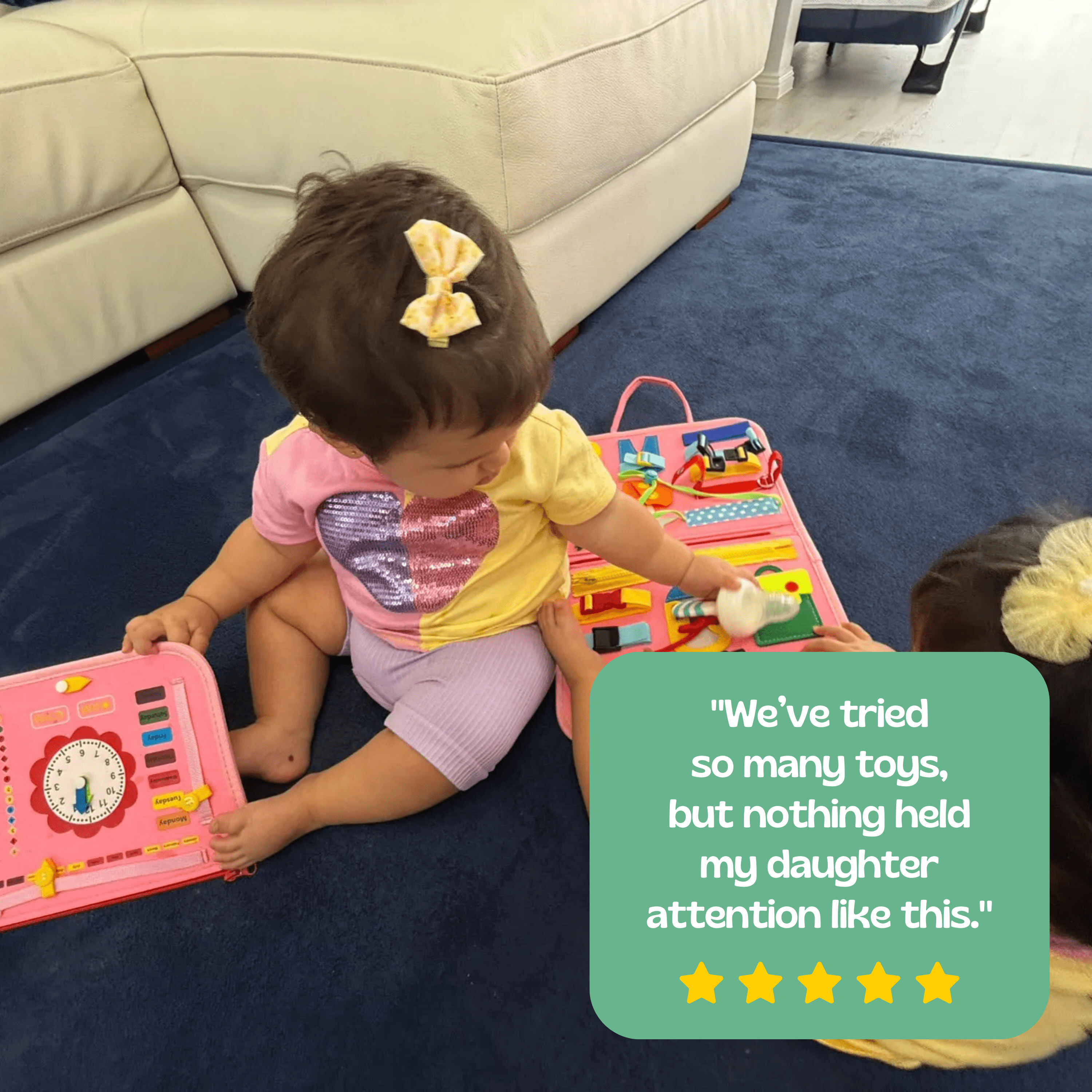 TibaToes™ Montessori Busy Board